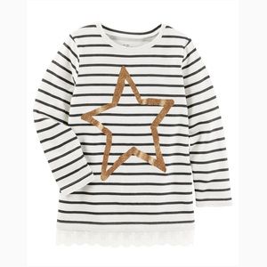 OSHKOSH B’GOSH | Striped Star Lace Trim Tunic